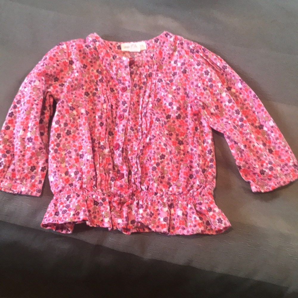 Adorable baby girl spring top